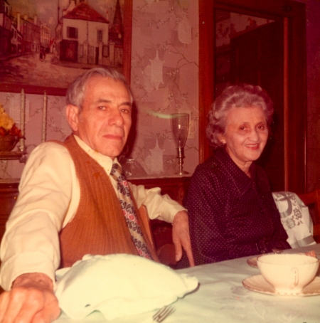 My dad's parents, Joe and Emilia Gentile, in the early 1970s, around the time I was born.